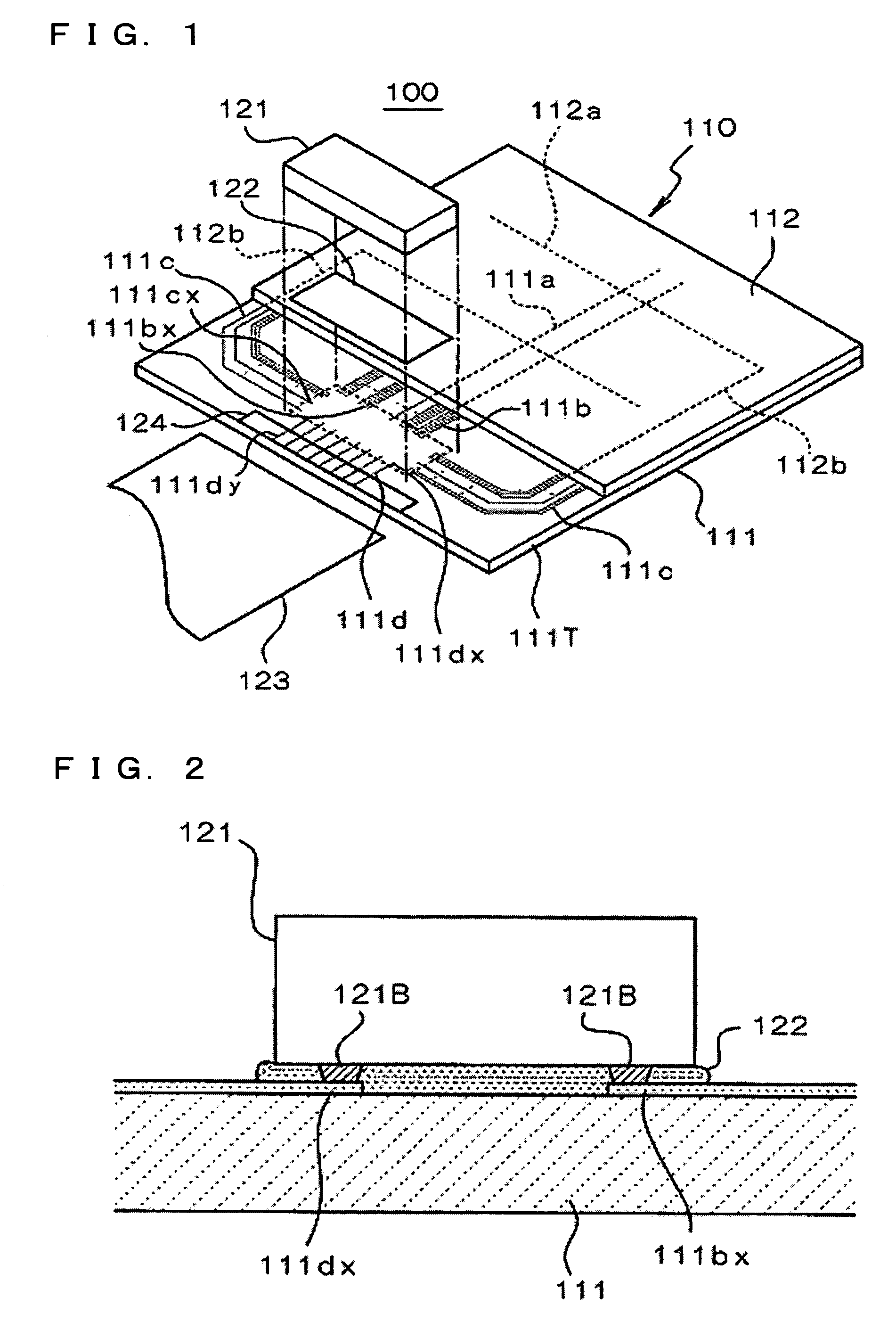Mounting structure of electronic component, electro-optic device, electronic equipment, and method for mounting electronic component