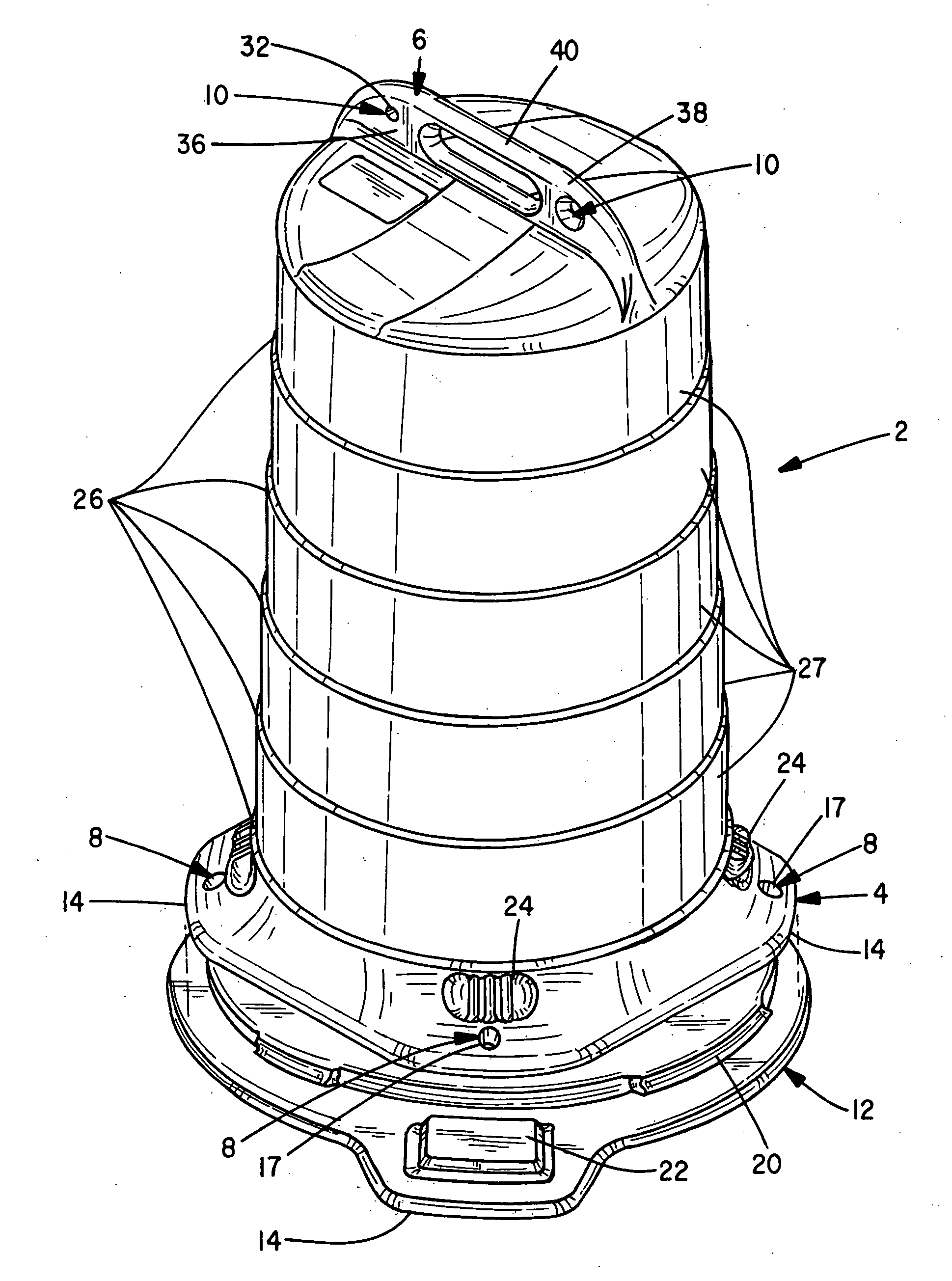 Traffic declineator barrel