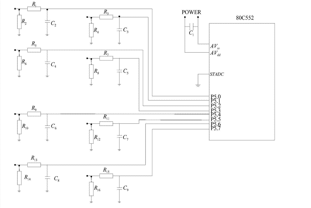 Fuzzy water temperature controller and control method based on 80C552 single chip microcomputer