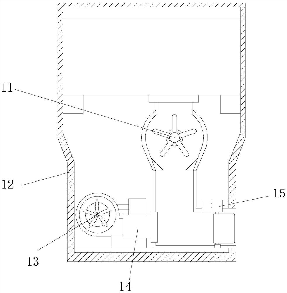 Fish feeding device with stirring blades