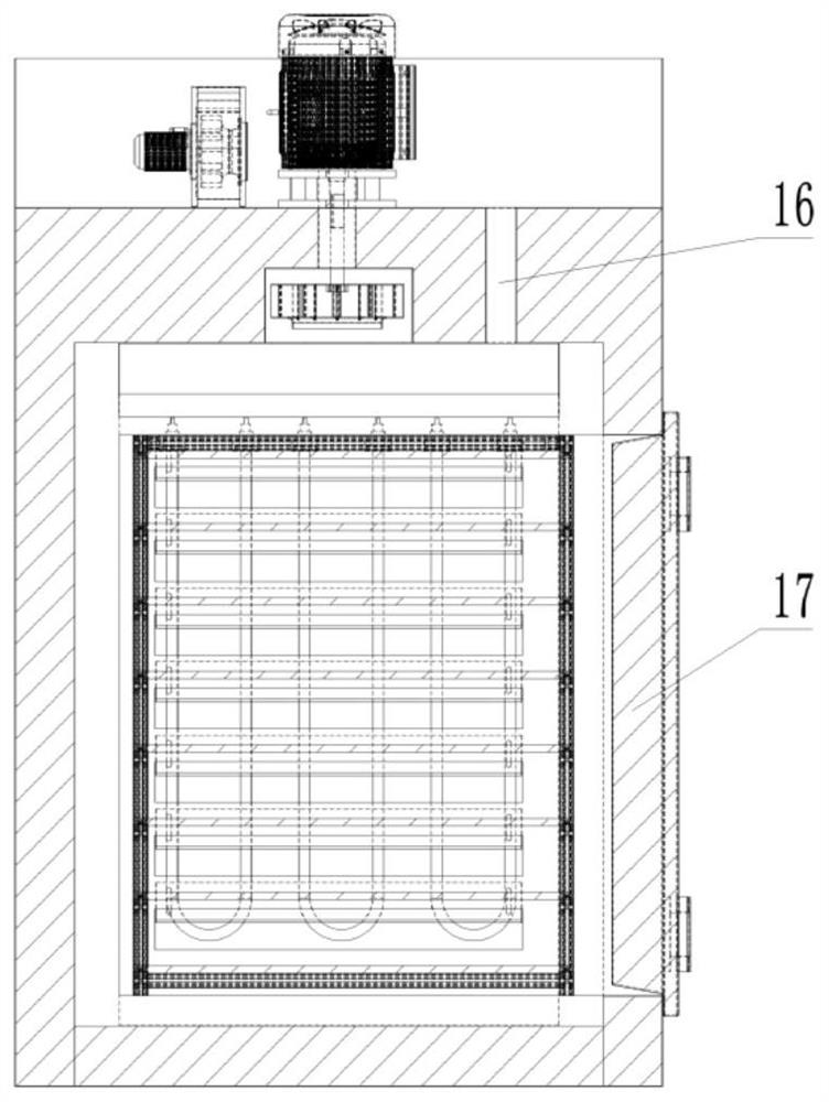 Fruit and vegetable hot air energy-saving drying equipment and method based on medium humidity control