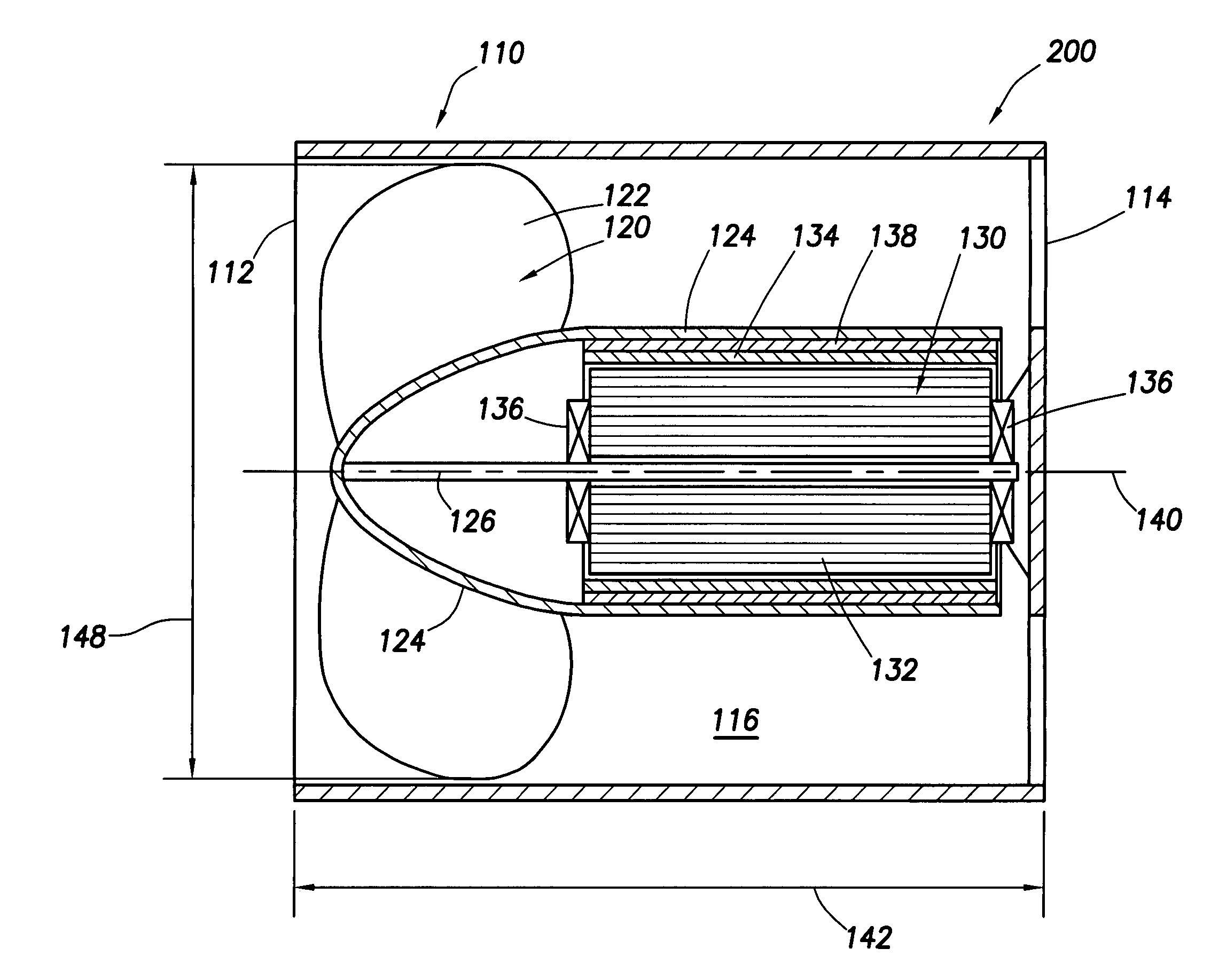 Axial duct cooling fan
