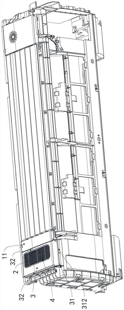 Filter screen assembly for air conditioner, air conditioner and working method of air conditioner