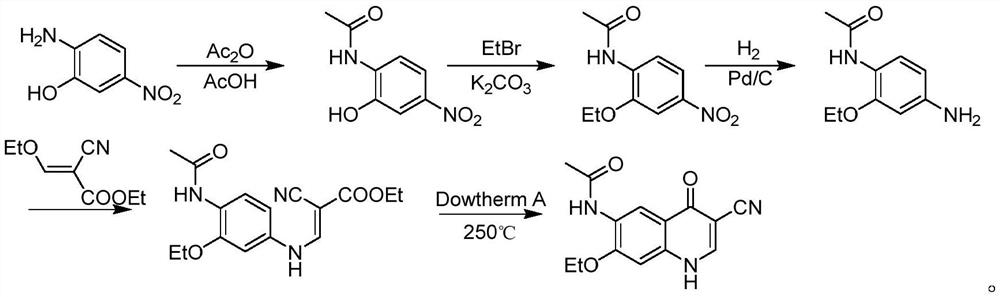A kind of method of synthesizing neratinib intermediate