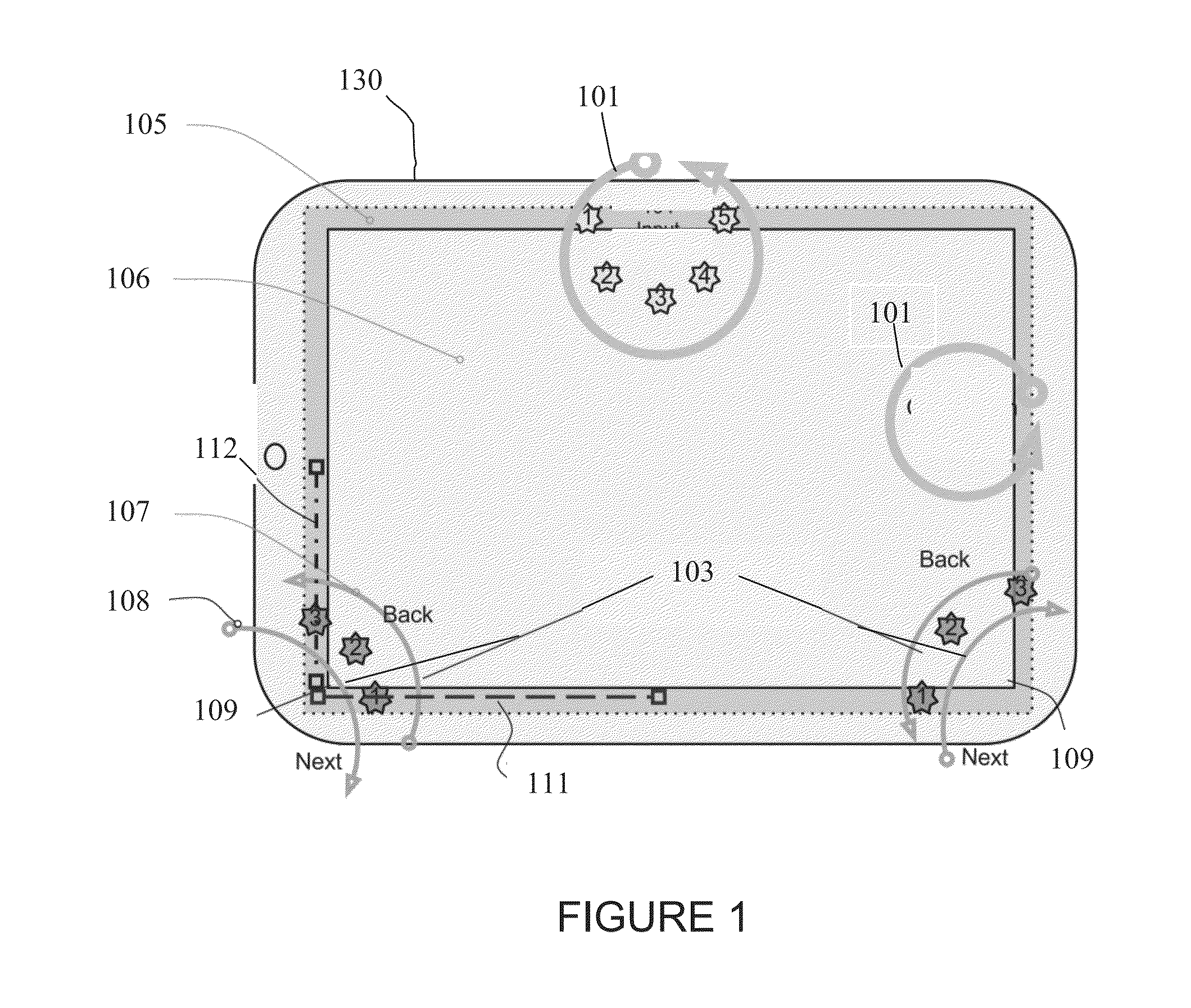 System and method for detecting and interpreting on and off-screen gestures