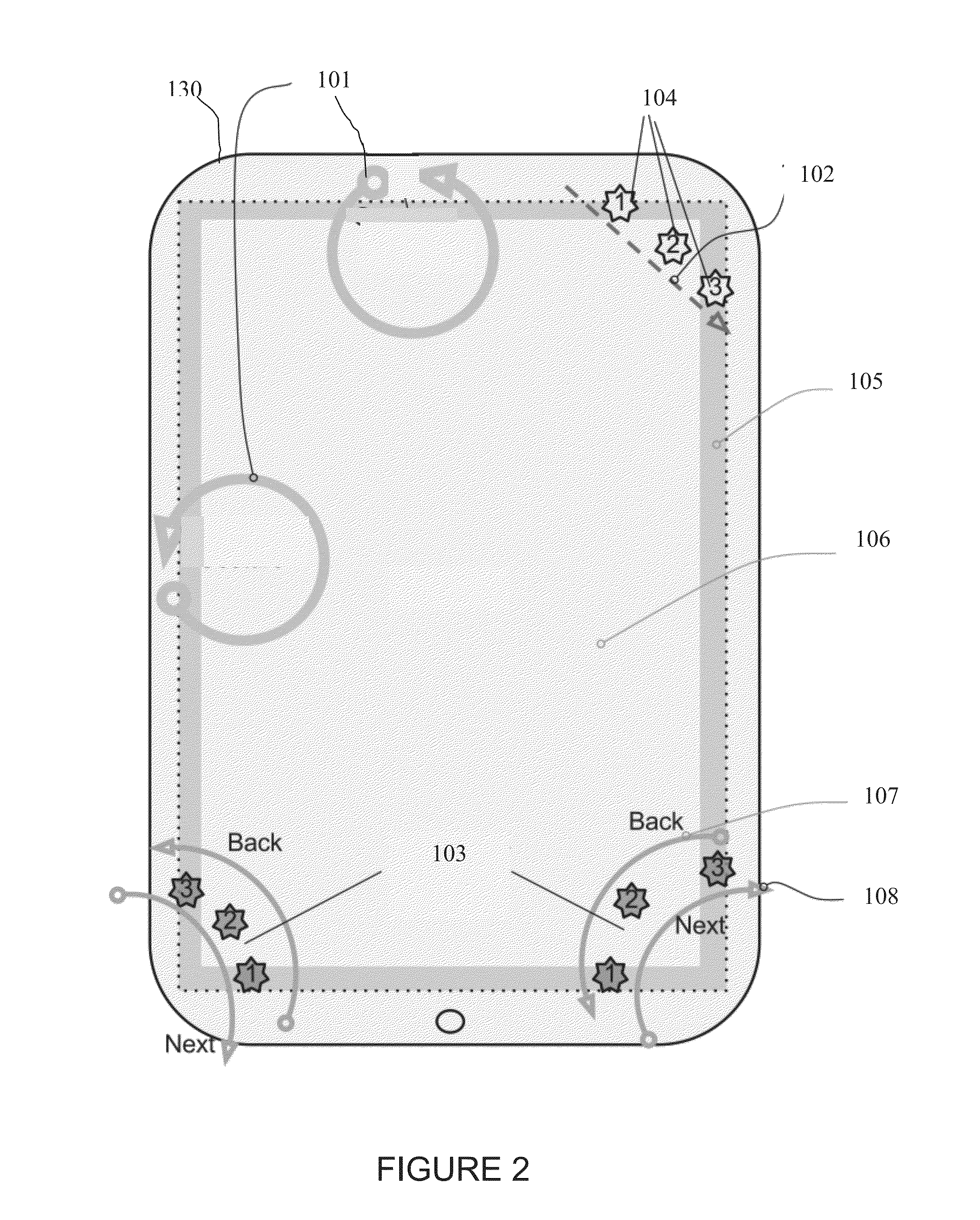 System and method for detecting and interpreting on and off-screen gestures