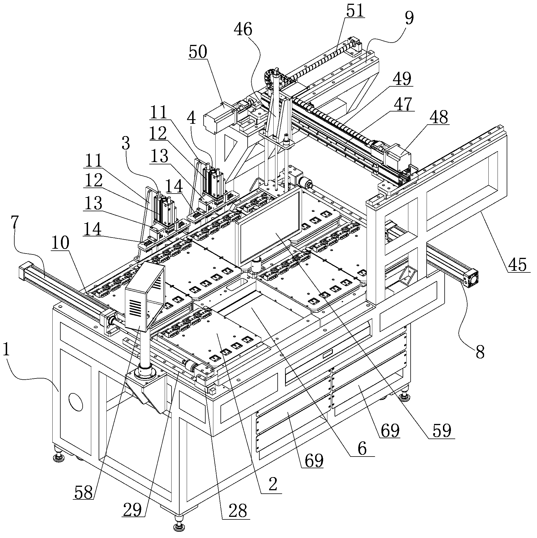 Multi-station automatic detection apparatus for electronic products