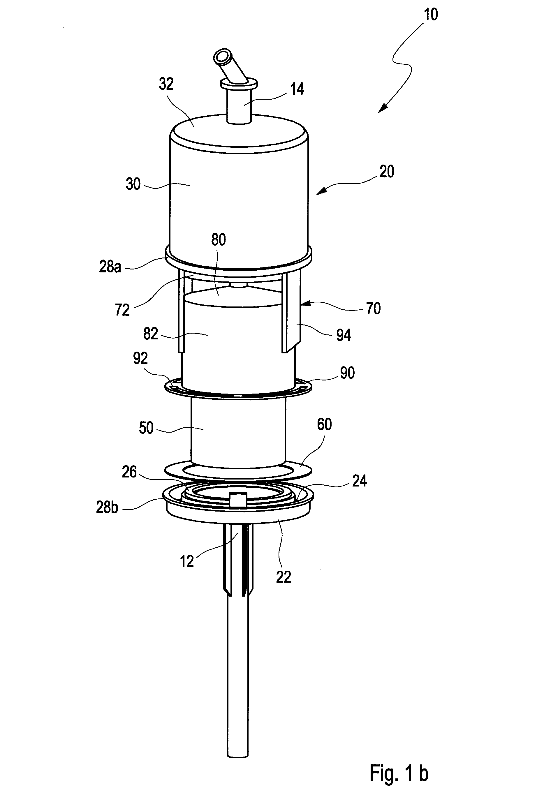 Filter device and arrangement for ventilating a tank comprising a filter device