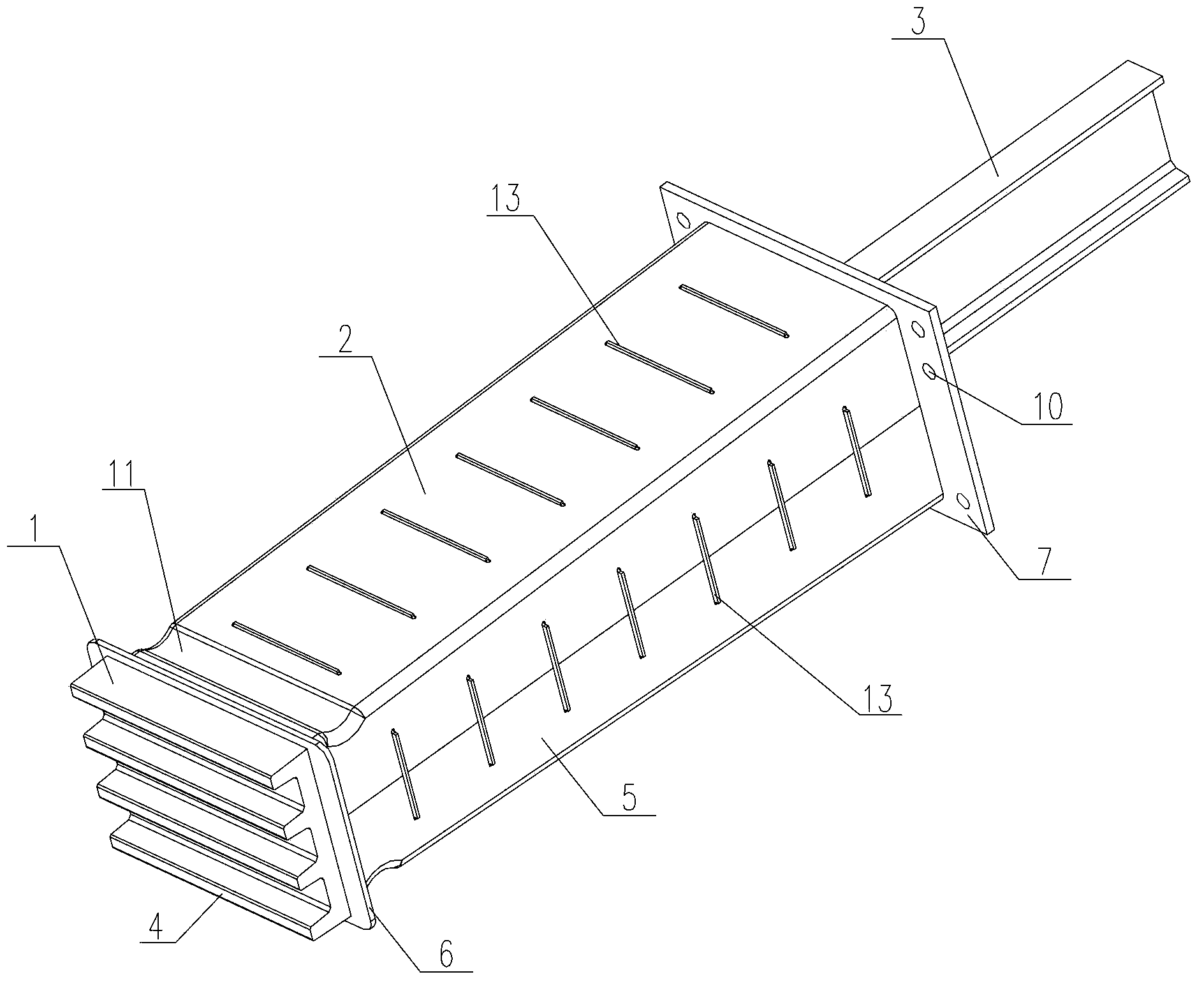 Anti-creeping energy absorption device for railway vehicle