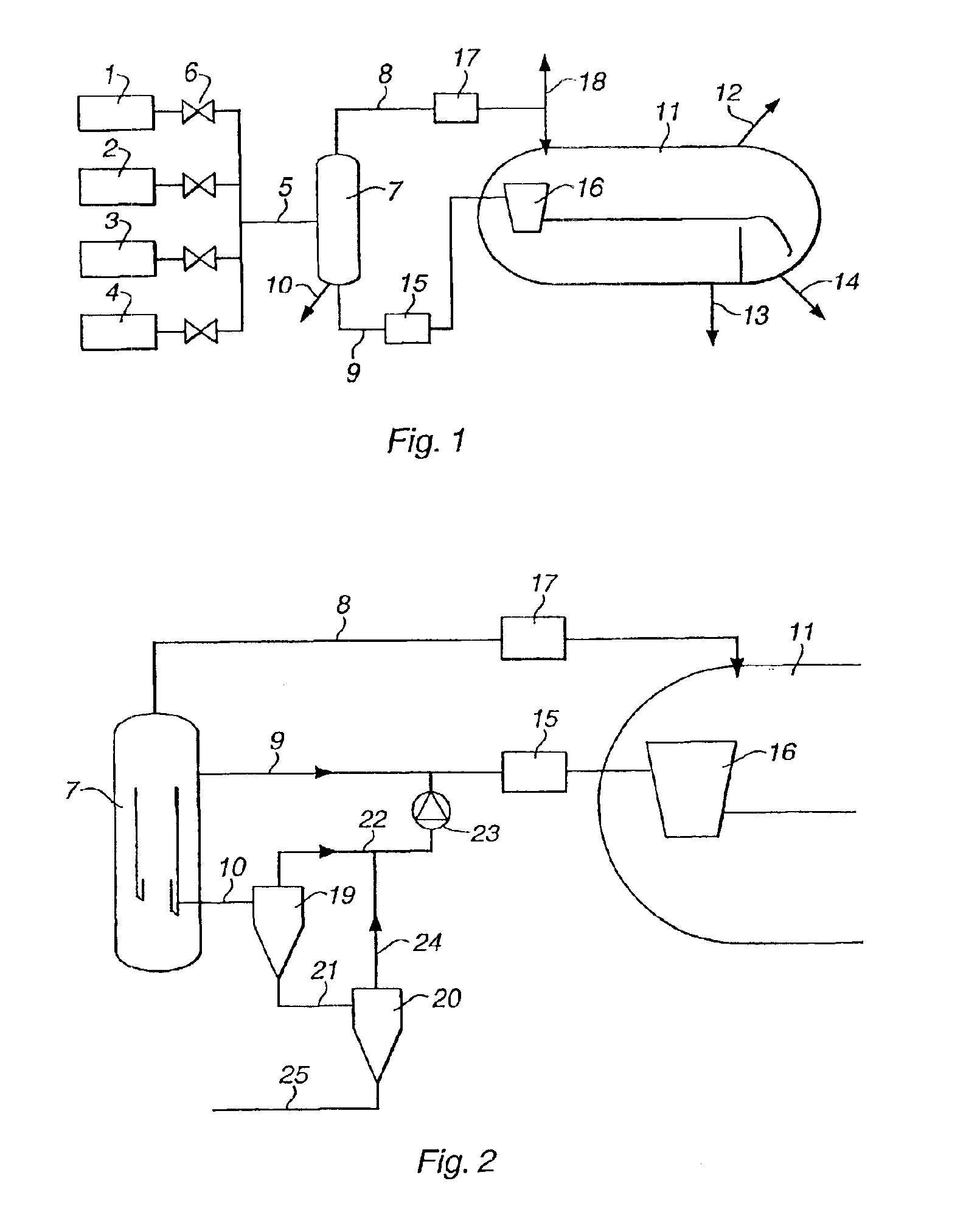 Method and a system for separating a mixture