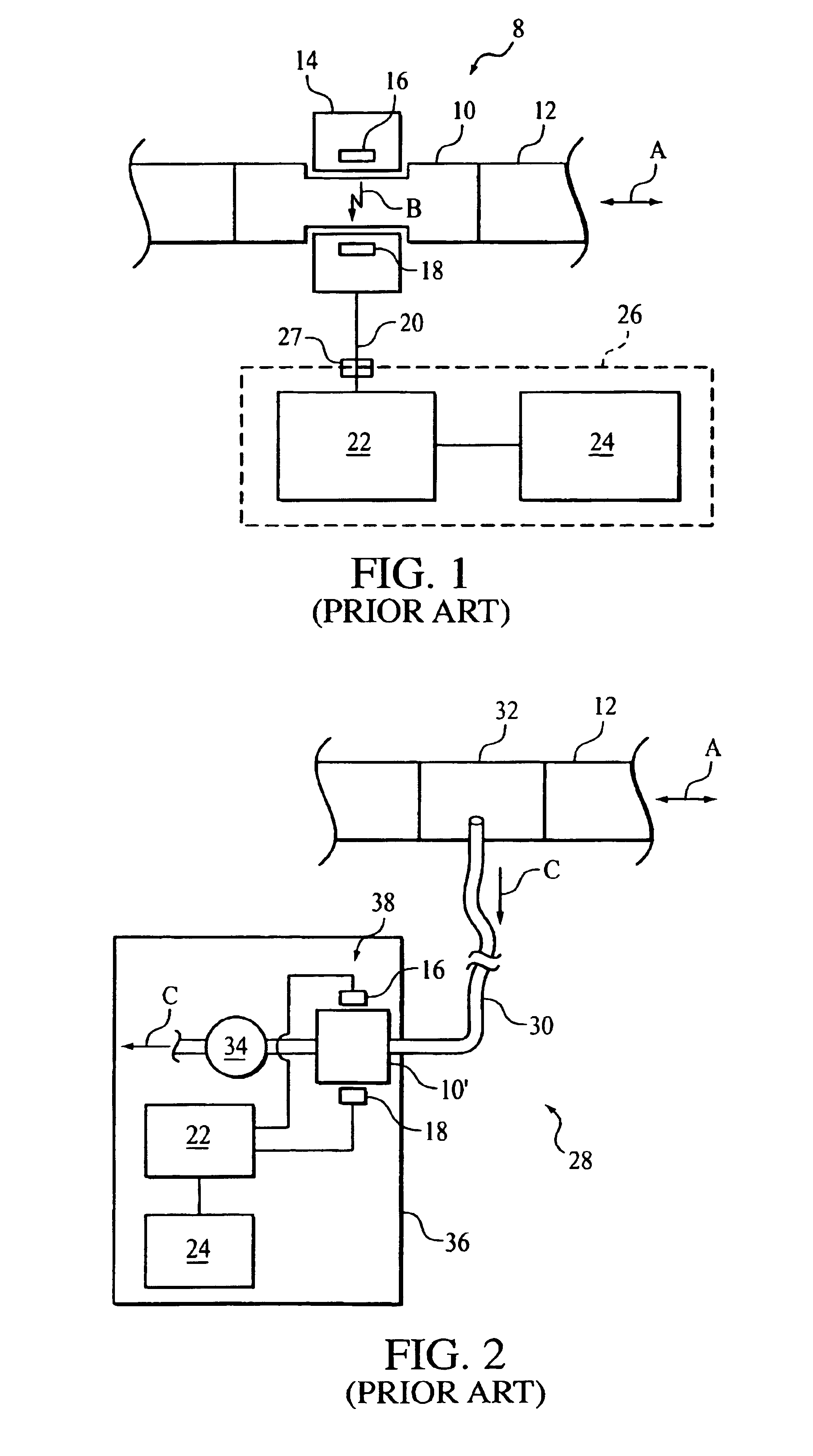 Gas monitoring system and sidestream gas measurement system adapted to communicate with a mainstream gas measurement system