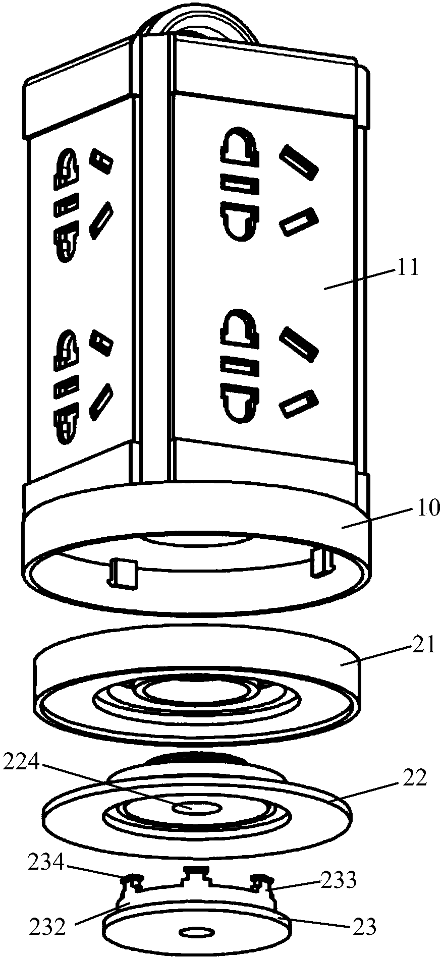 Adsorbable socket