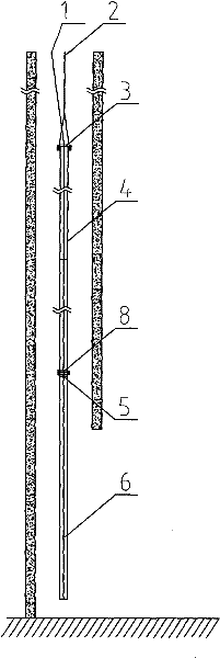 Method for automatically centering and inversely installing vertical shaft pipelines