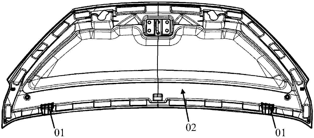 Automobile engine hood assembly