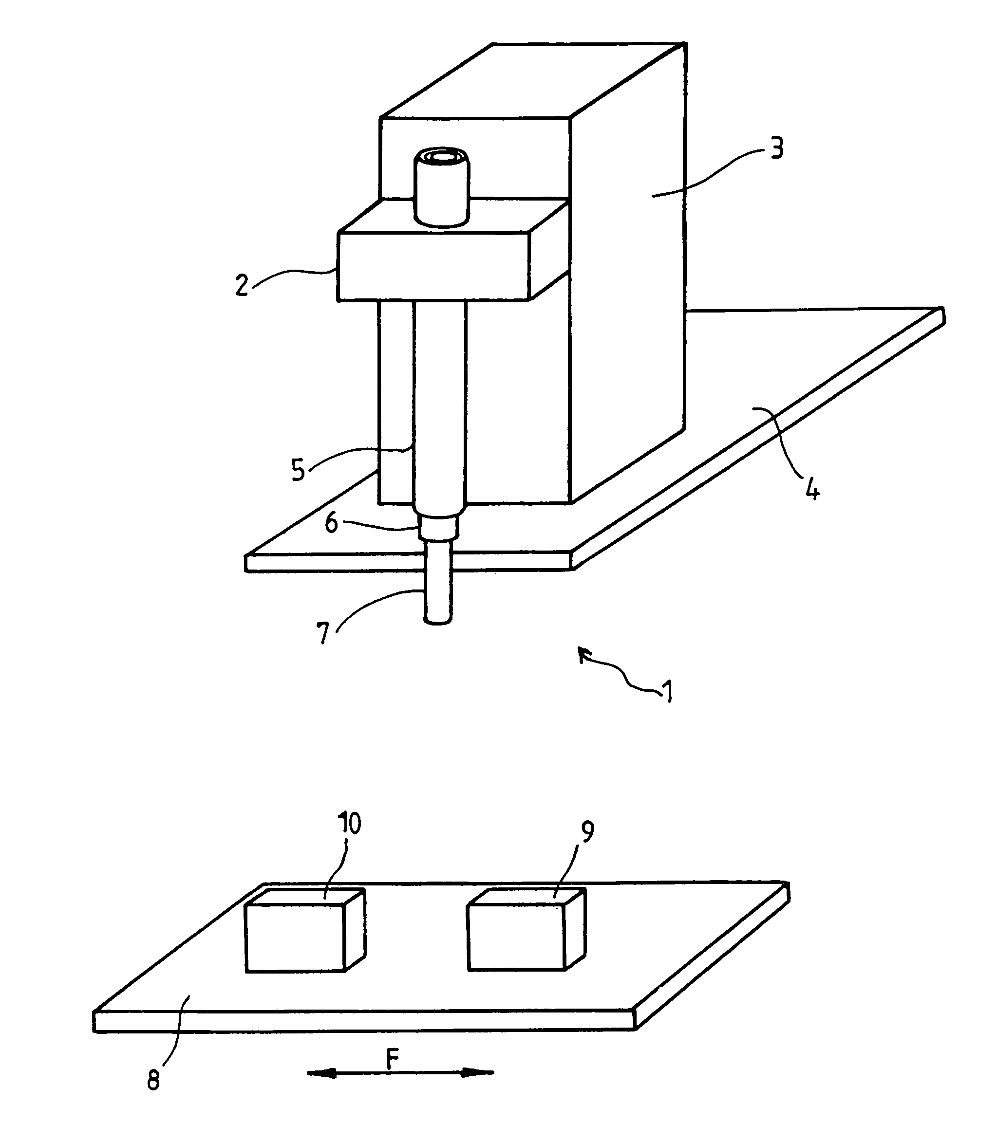 Core sampling device intended to assemble tissue arrays