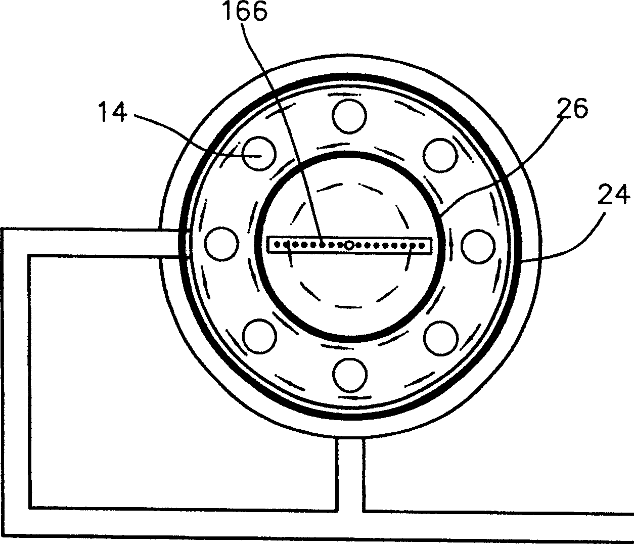 Cold accumulating device by ice