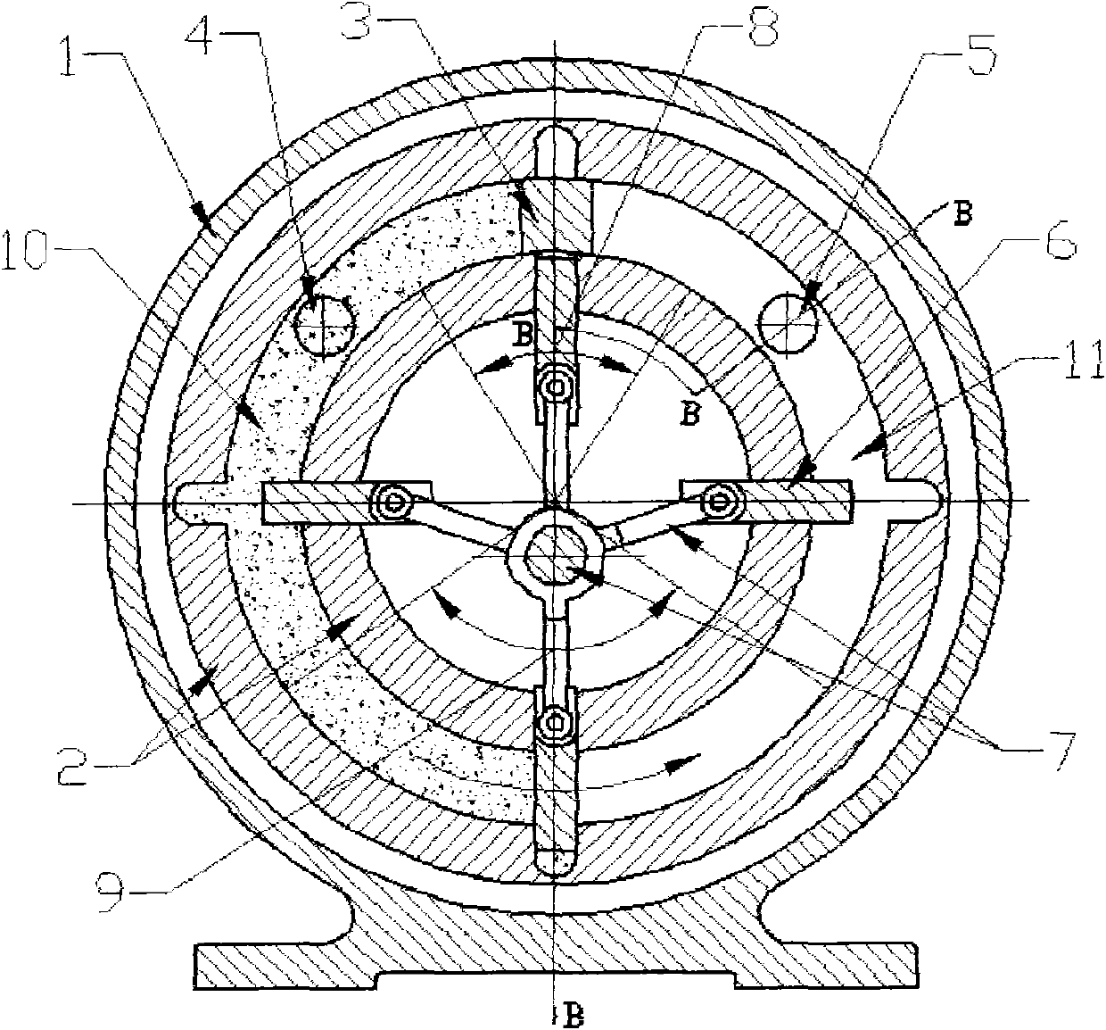 Rotary piston cylinder