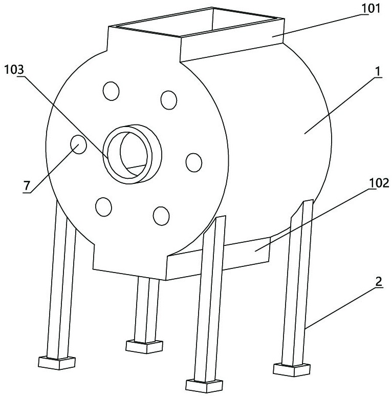 Roasting device and roasting method for high-purity graphite powder production