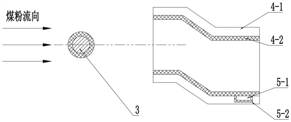 Pulverized coal fineness online measuring device and method based on charge induction