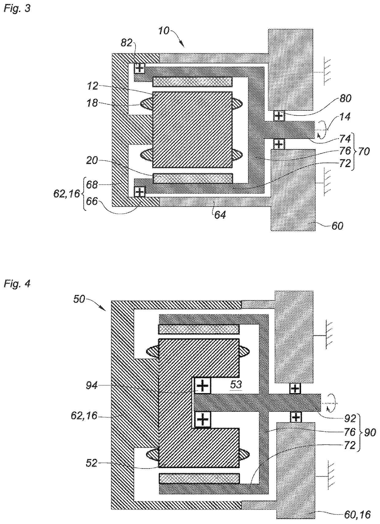 Stirling-cycle cooling device with external rotor motor