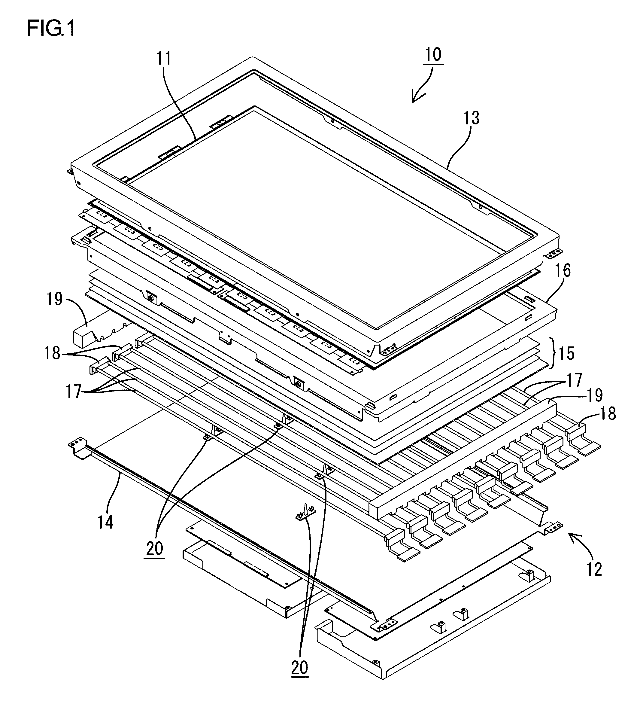 Lamp holder, backlight device using the same, and display using the same