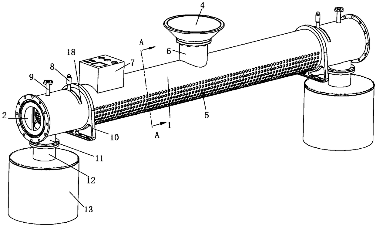 A green drainage construction pipe material for municipal gardens