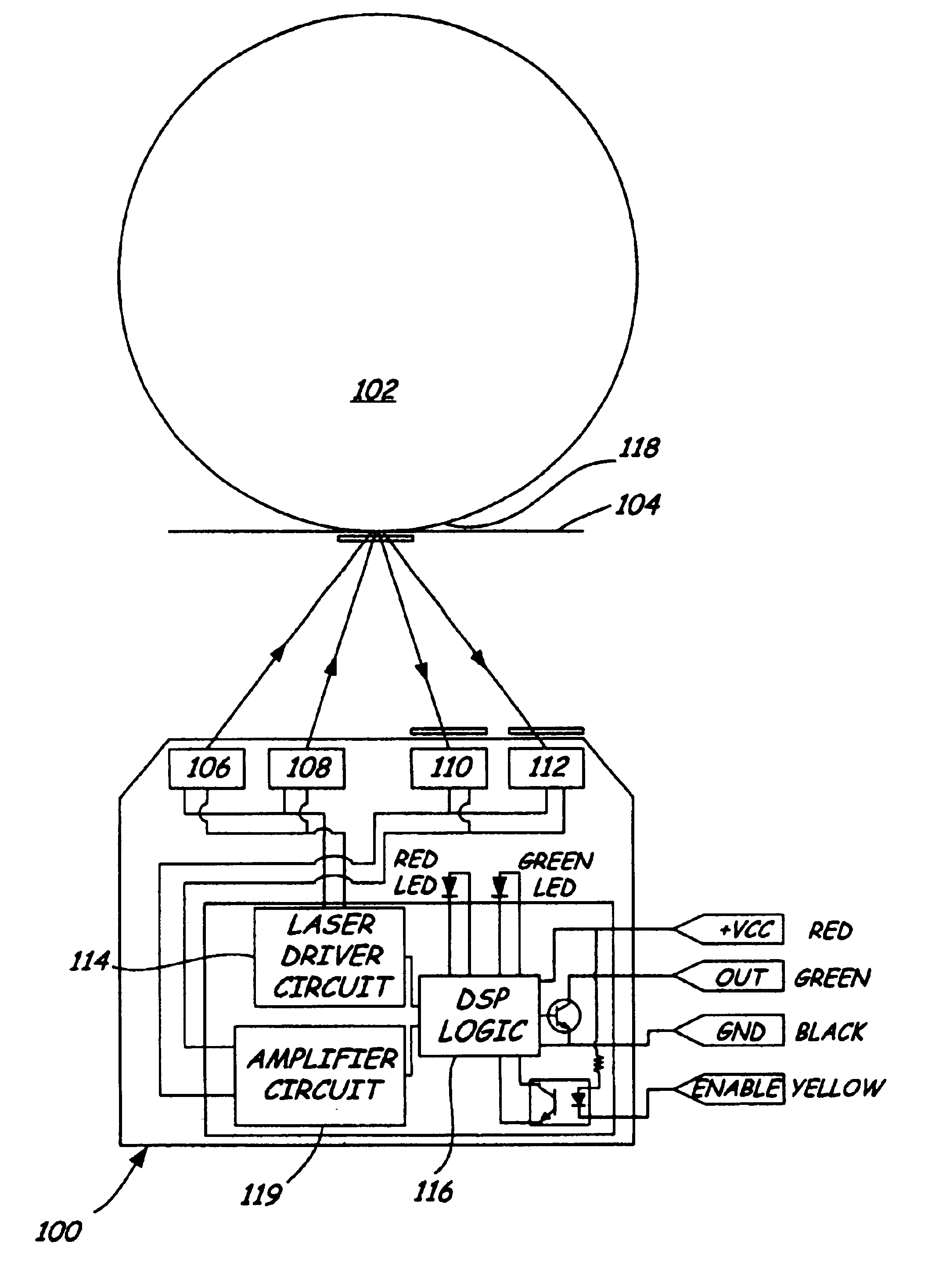 Semiconductor wafer carrier mapping sensor