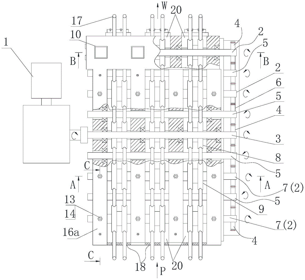 A traction device for prestressed steel strand