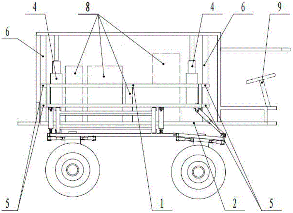 A multi-adaptive self-propelled spraying vehicle