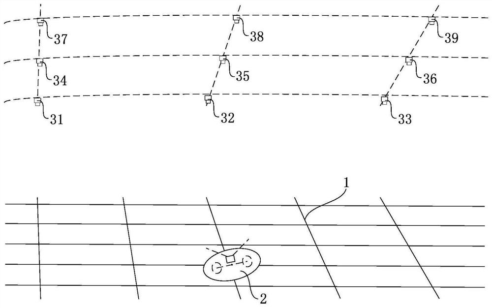 Method, device and storage medium for multi-camera detection of motion trajectory