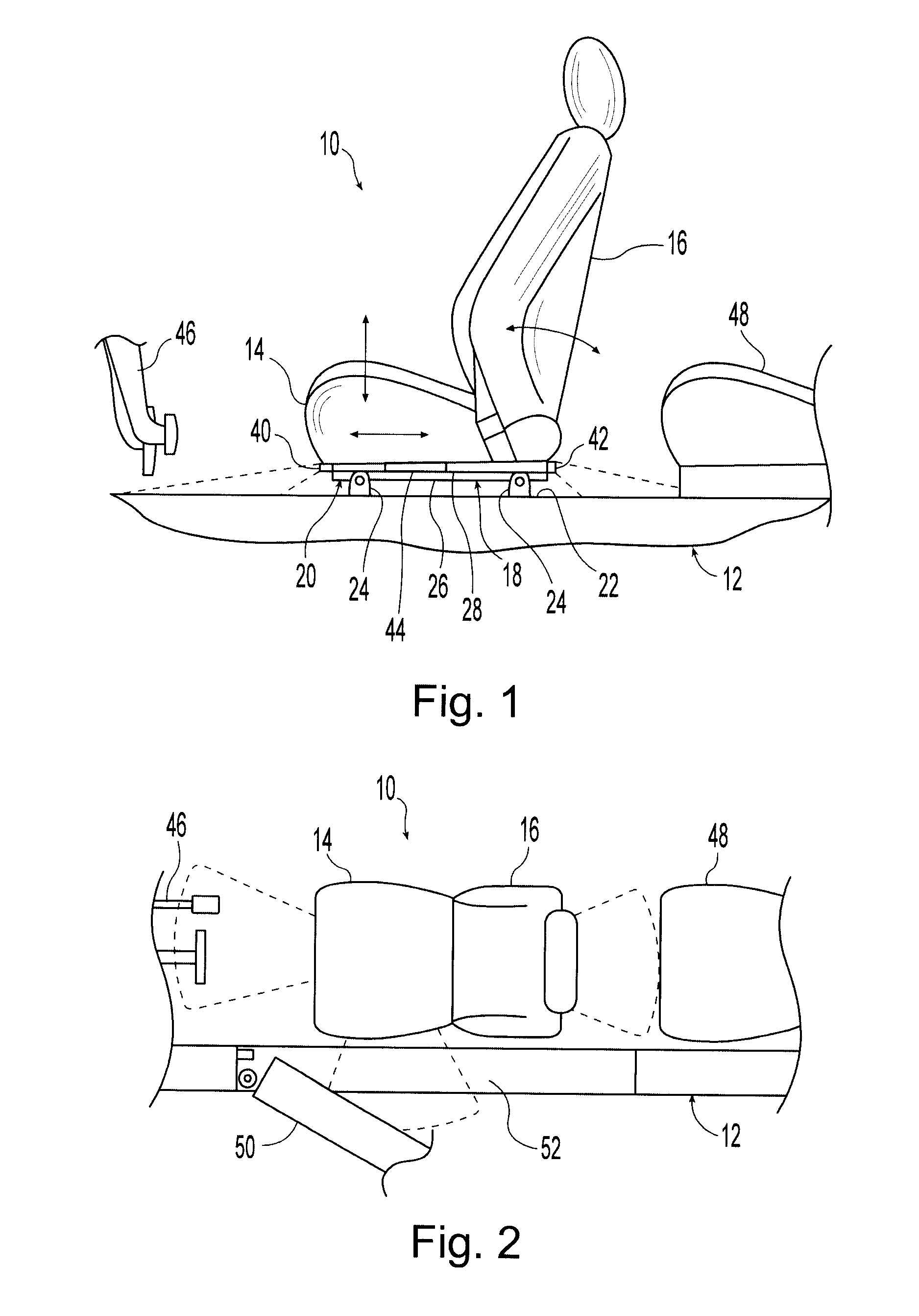 Integrated under-seat interior lighting for a motor vehicle seat