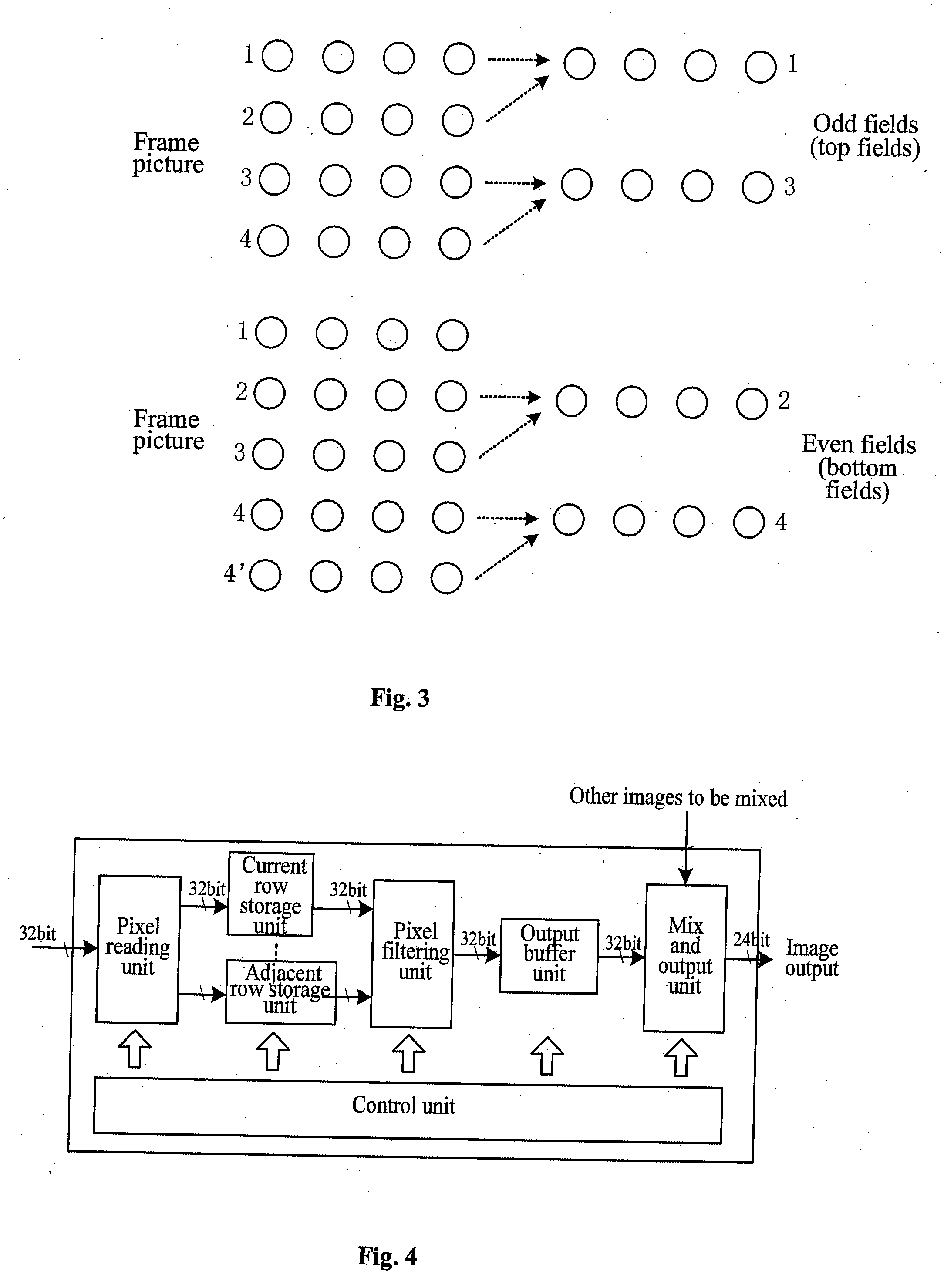 Method and device for image filtering