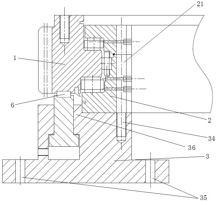 Bearing axial load real-time detection device and shield tunneling machine