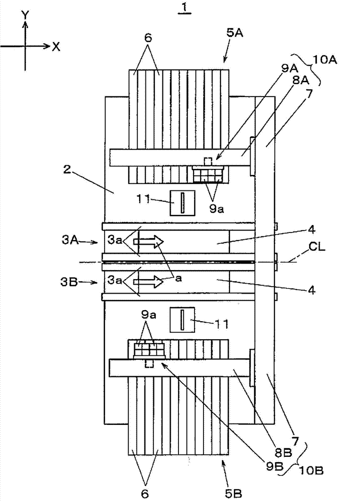 Electronic element mounting device and electronic element mounting method