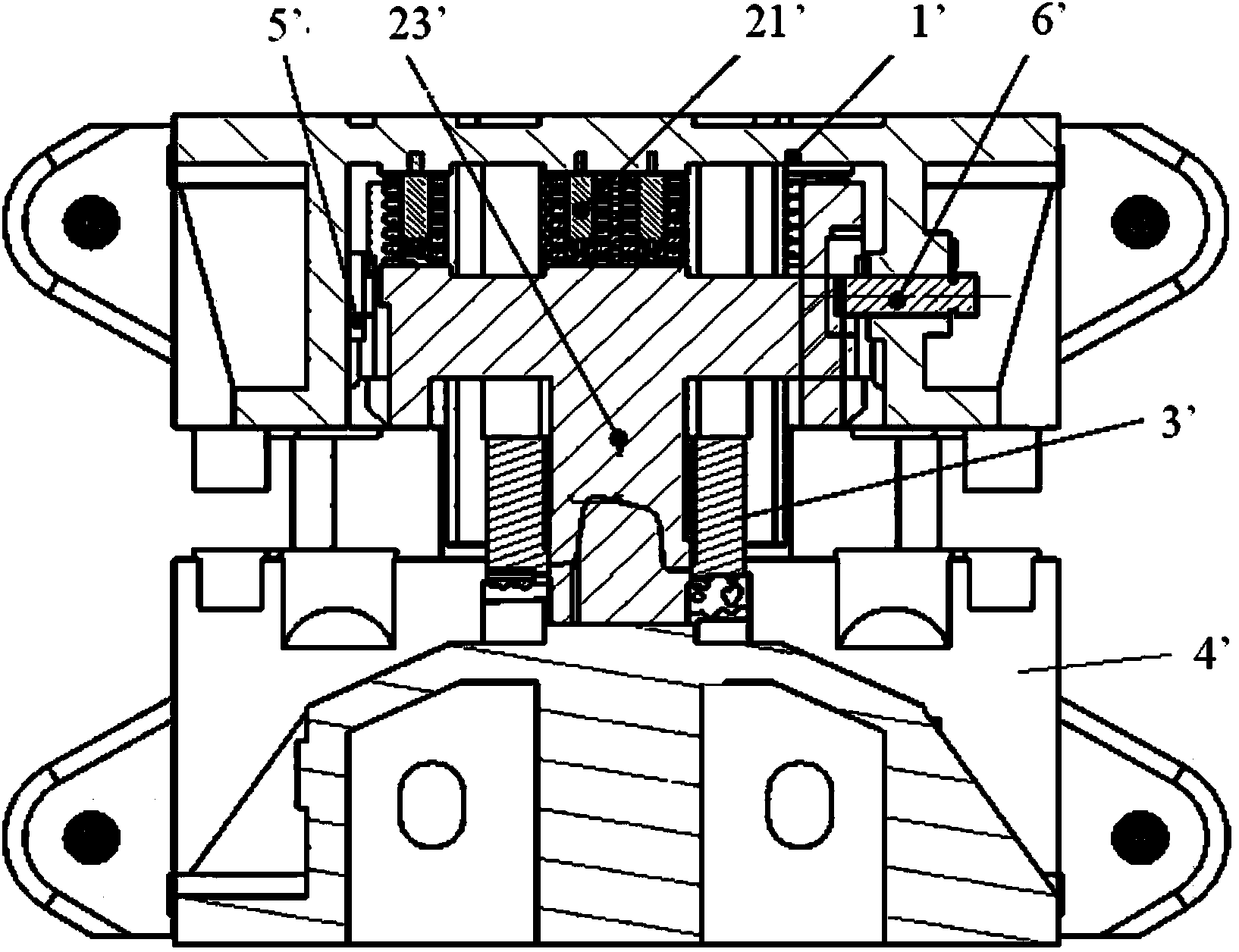 Secondary transmission pressing structure