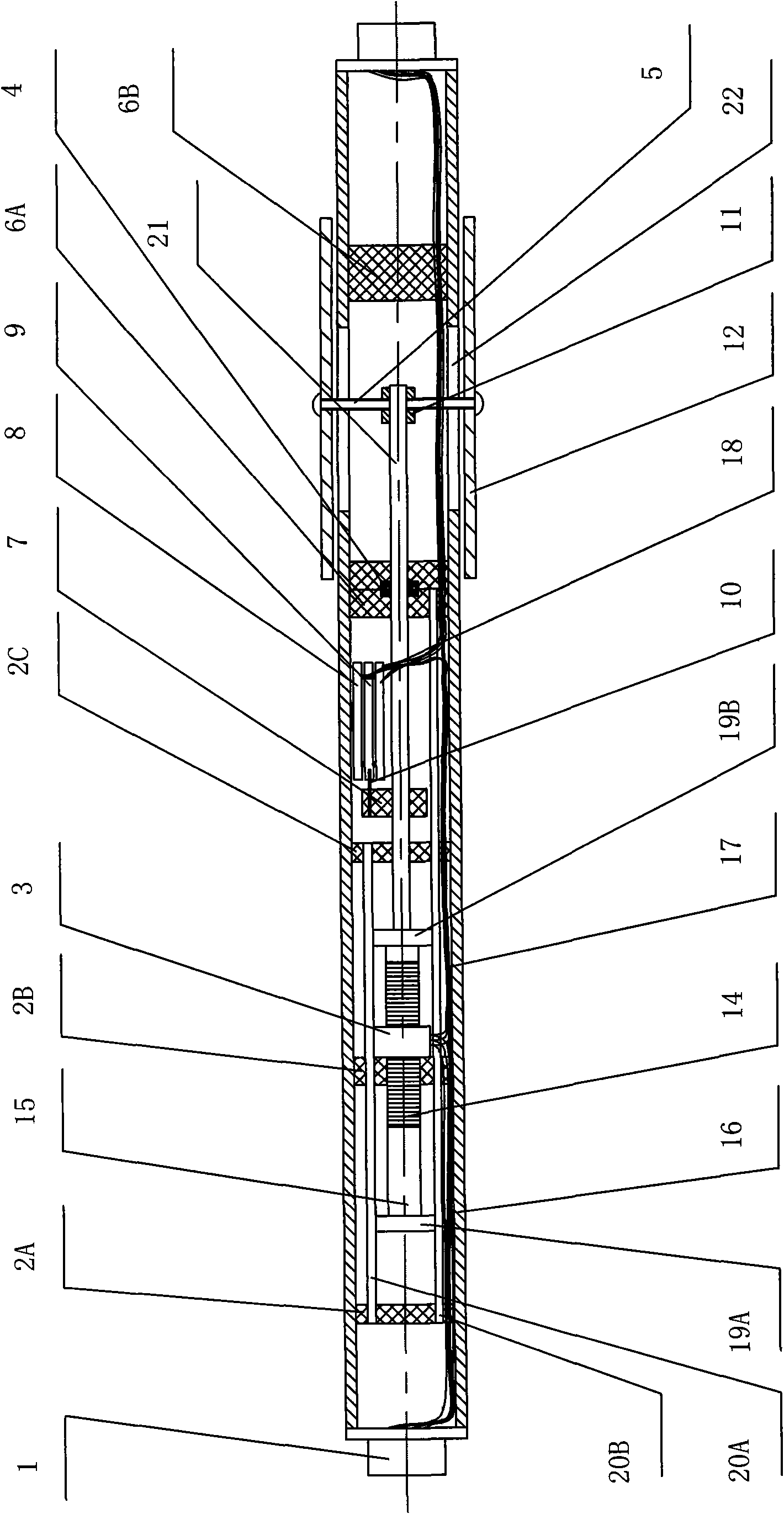 Rod type strata displacement monitor and system