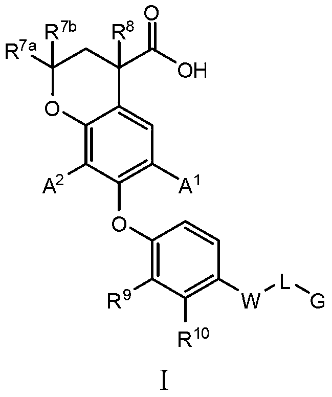 6-substituted phenoxychroman carboxylic acid derivatives