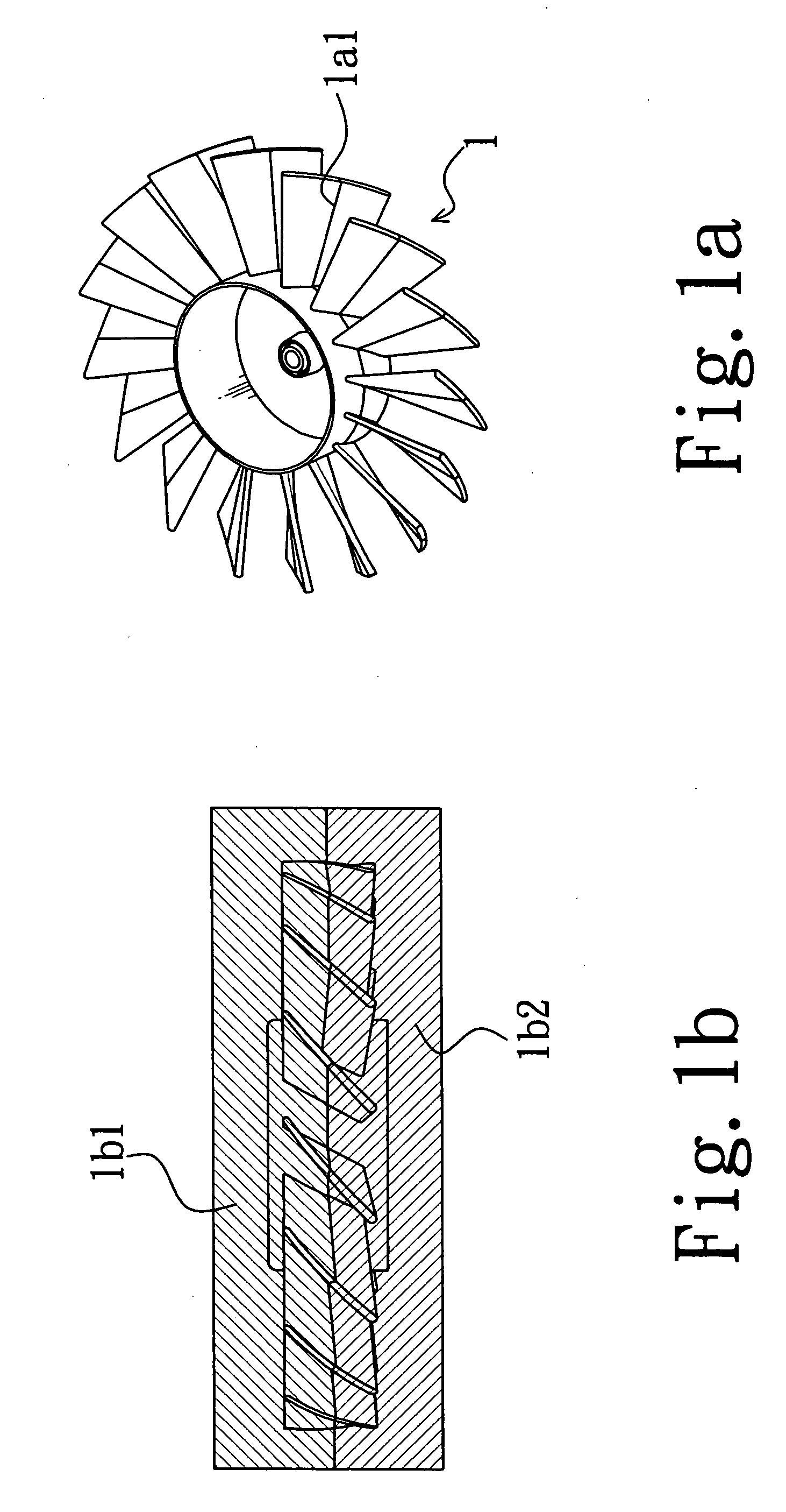 Combination type fan leaves structure