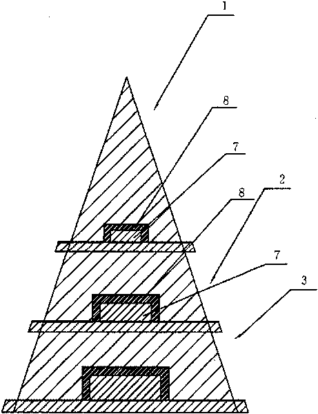 Artificial crystal memorial tower and making method thereof