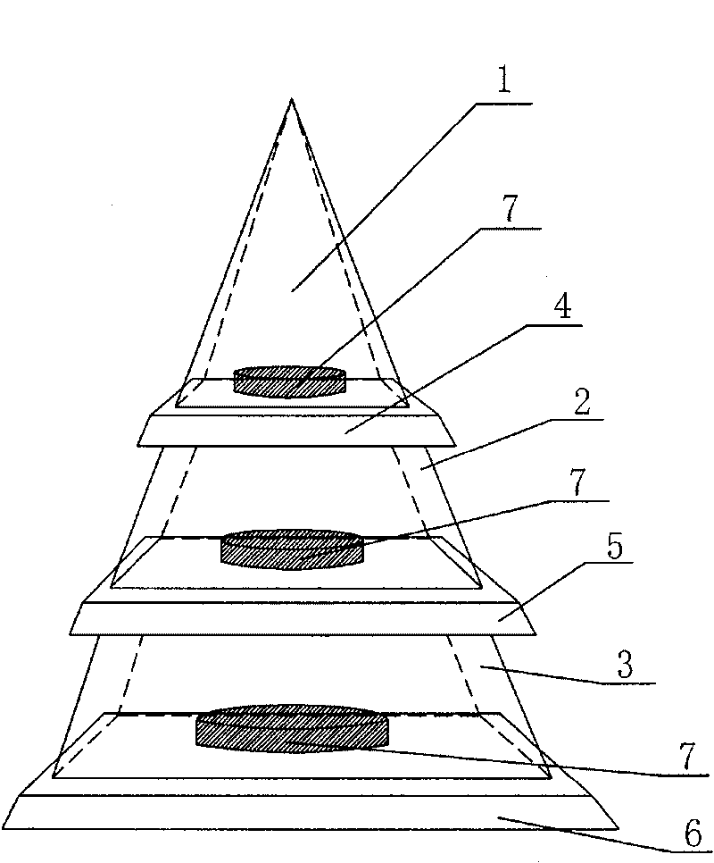 Artificial crystal memorial tower and making method thereof