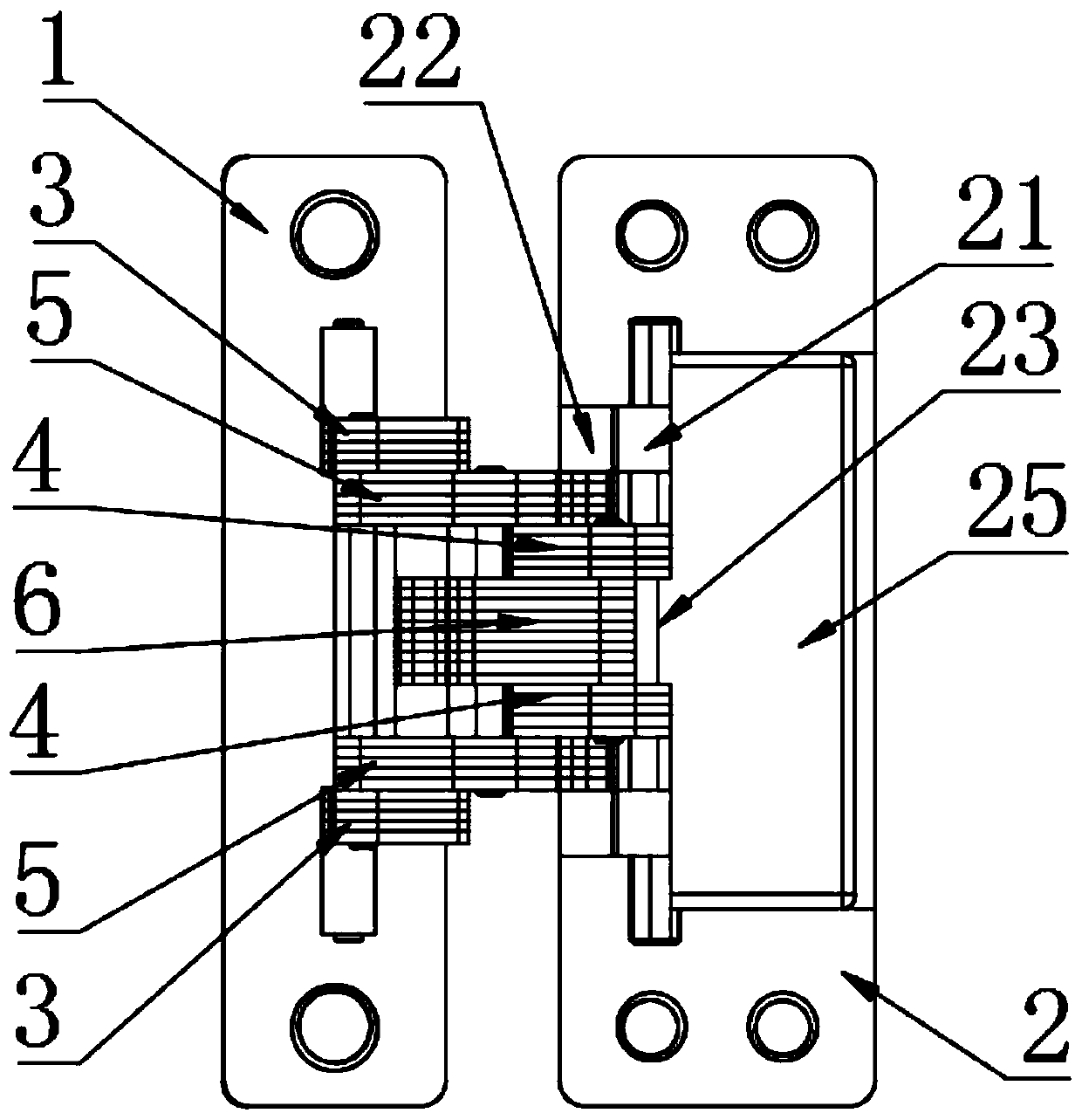 Laminated hinge