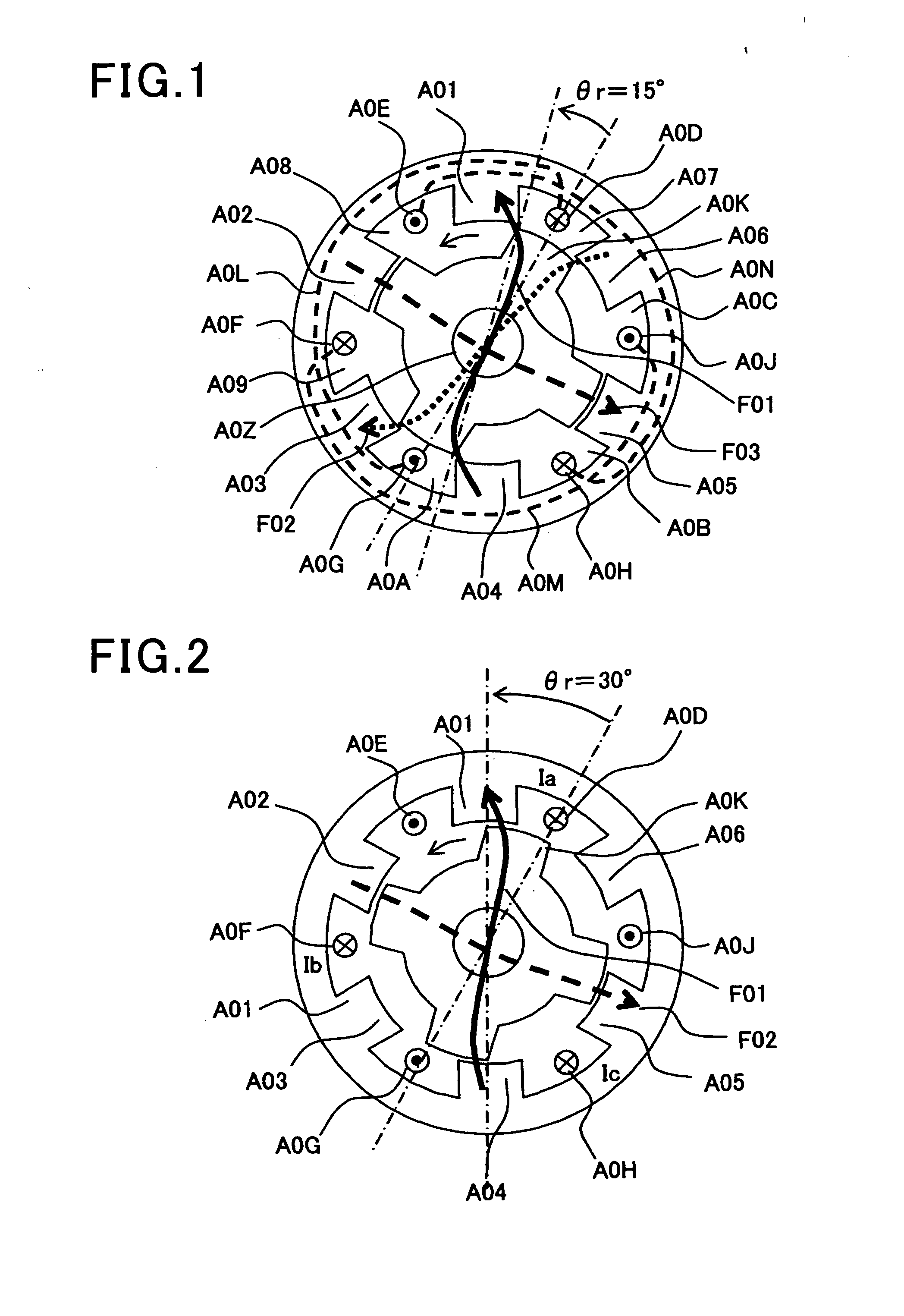 Full-pitch windings switched reluctance motor