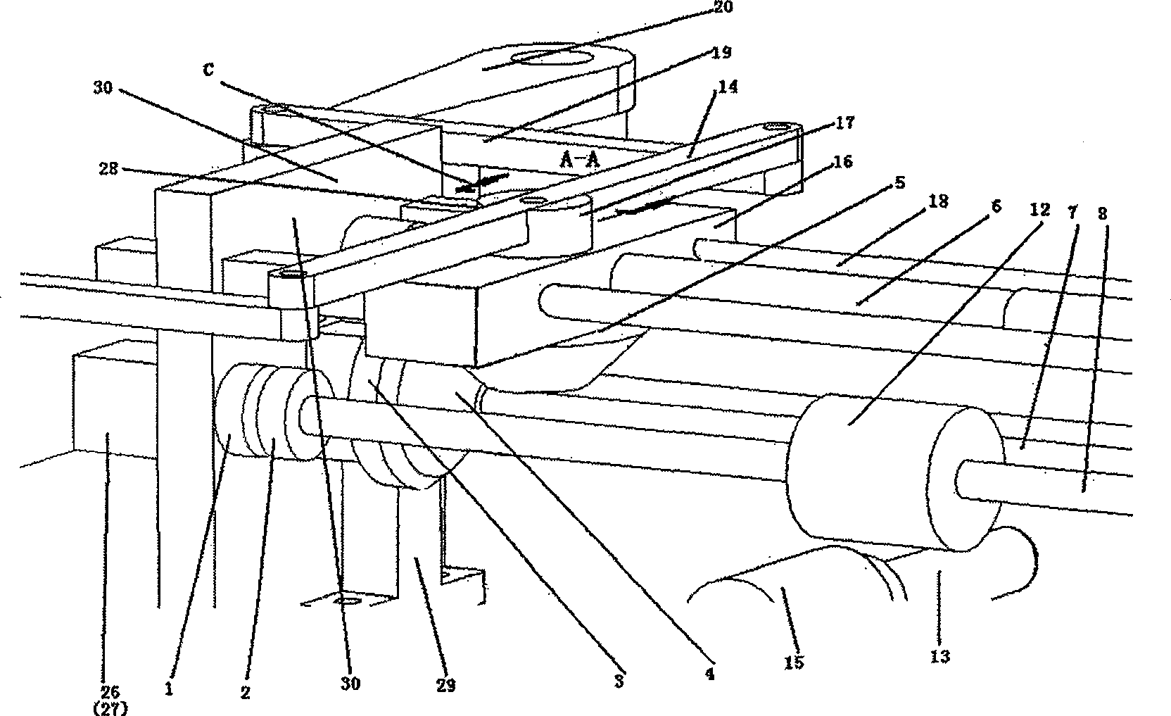 Variable motion mode omni-bearing self-independent mobile robot running gear