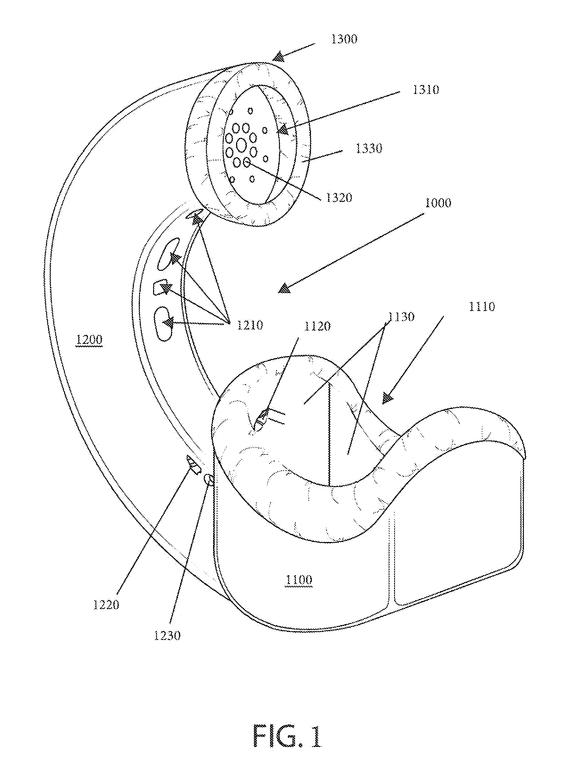 Ergonomic tubular anechoic chambers for use with a communication device and related methods