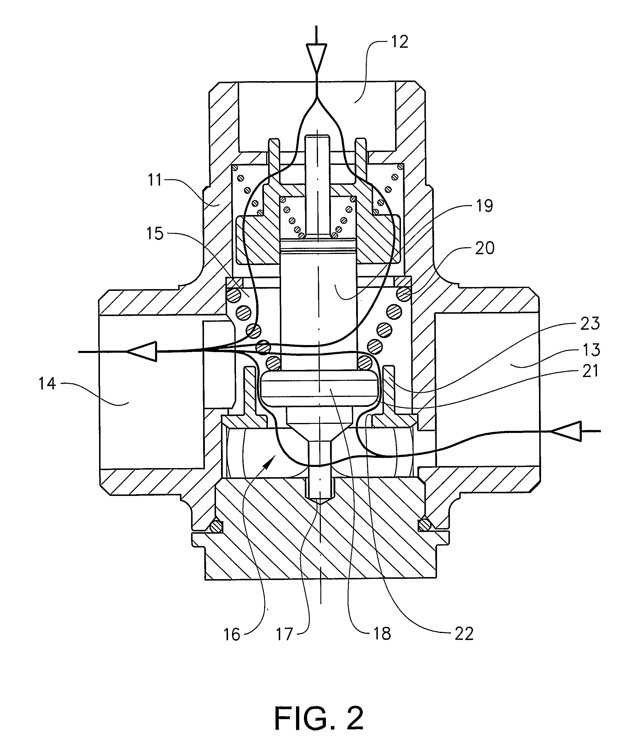 Thermostatic mixing valve for a domestic heating system