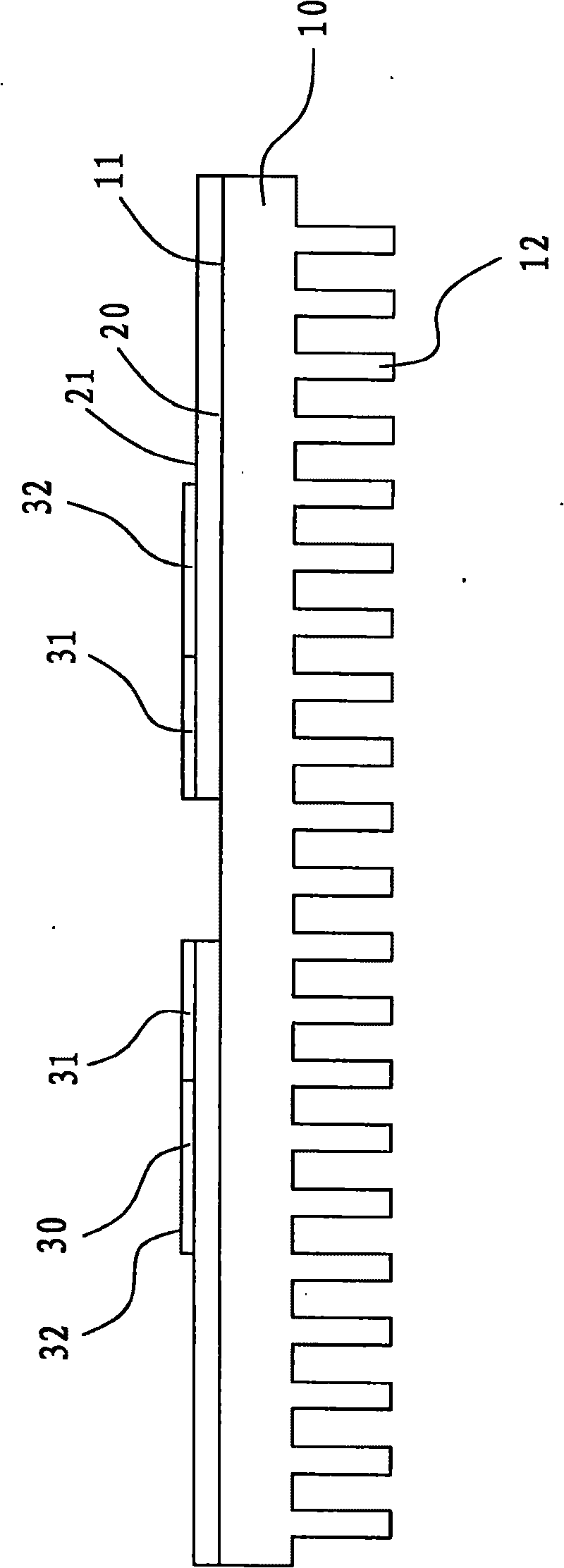Composite heat sink of electrical circuit