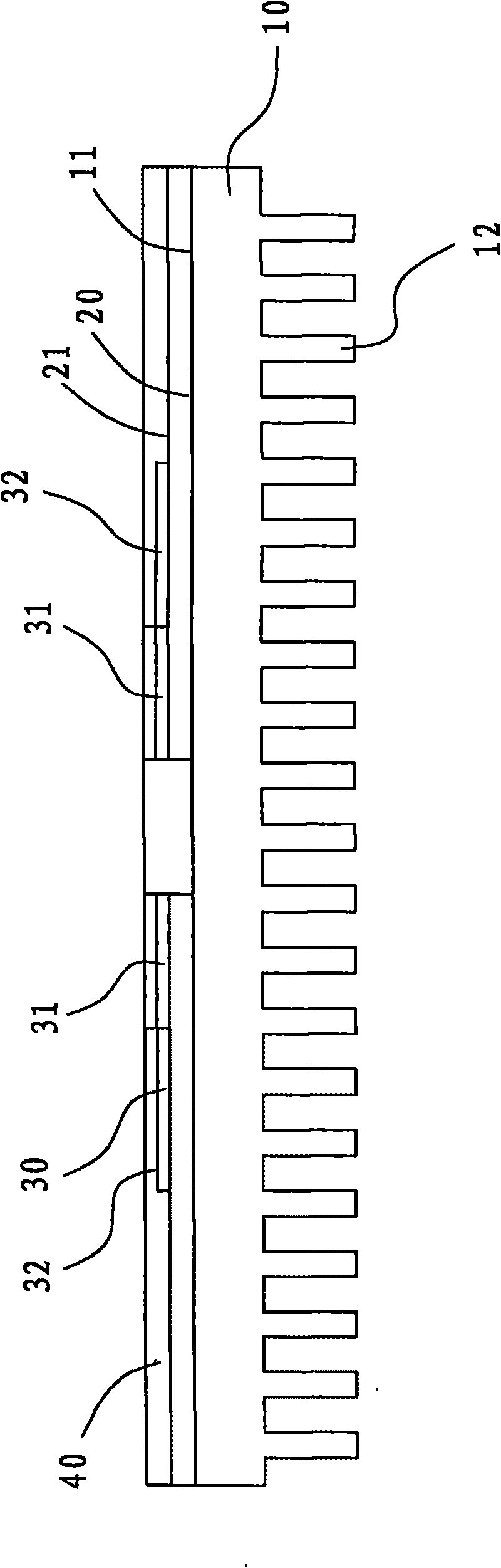 Composite heat sink of electrical circuit