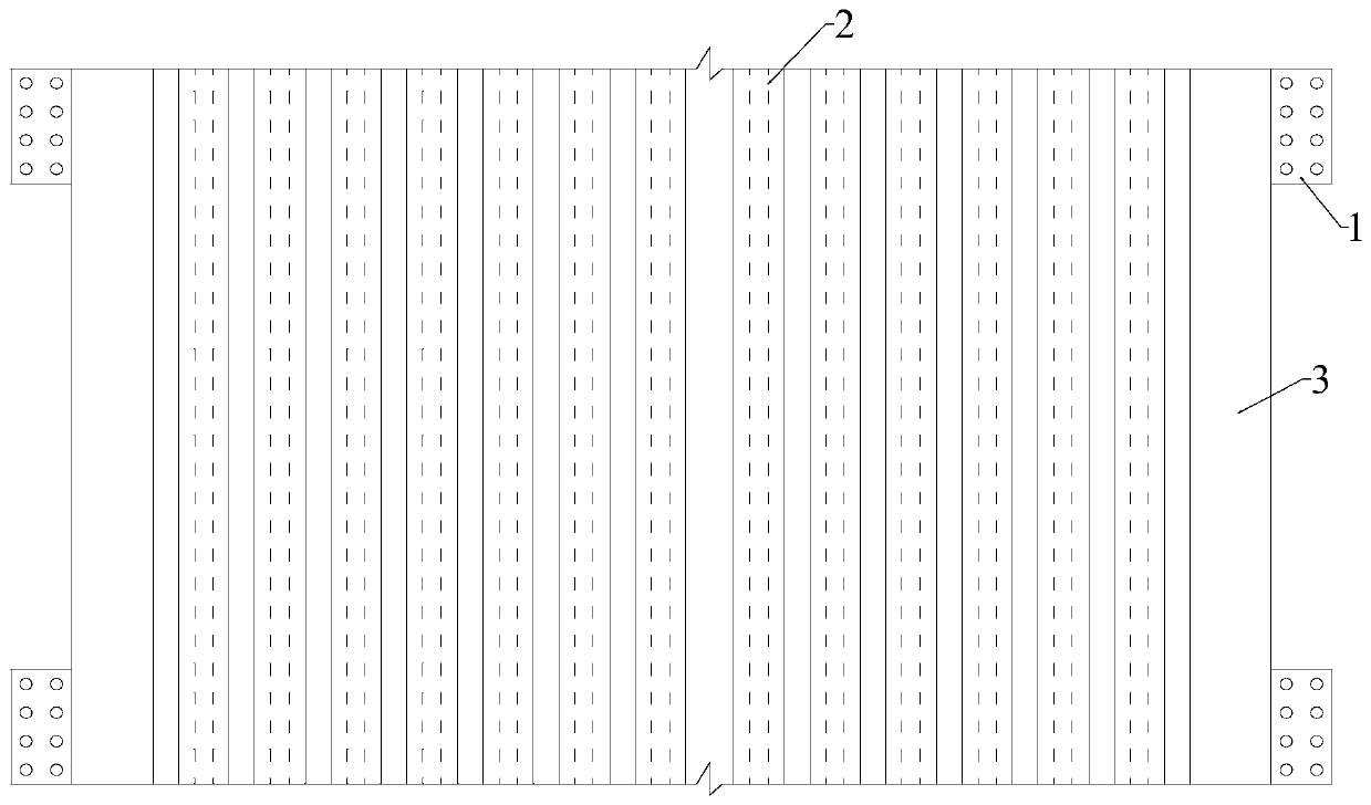 Fabricated corrugated steel plate shear wall structure and construction method thereof