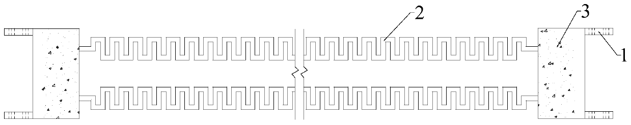 Fabricated corrugated steel plate shear wall structure and construction method thereof