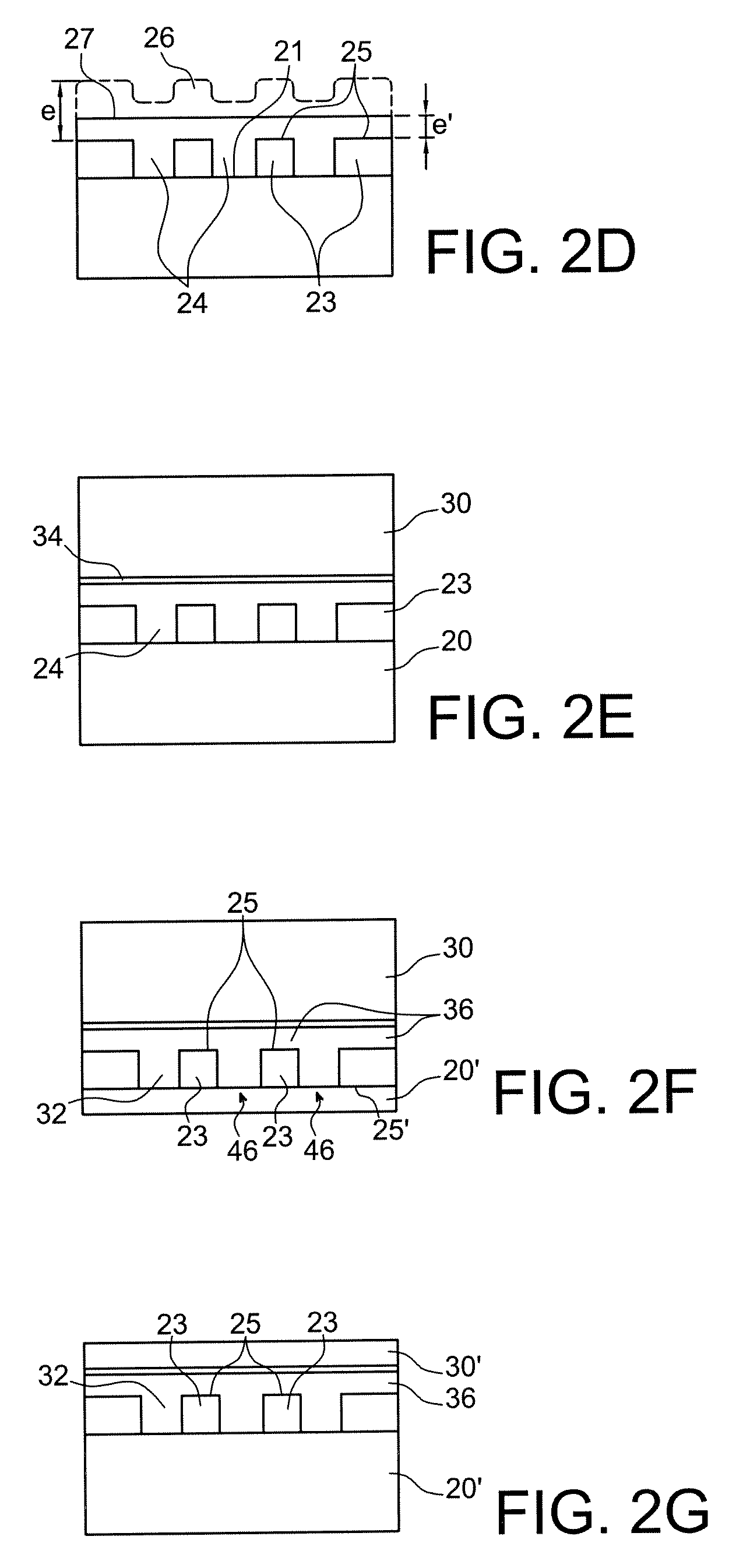 Method for producing partial soi structures comprising zones connecting a superficial layer and a substrate